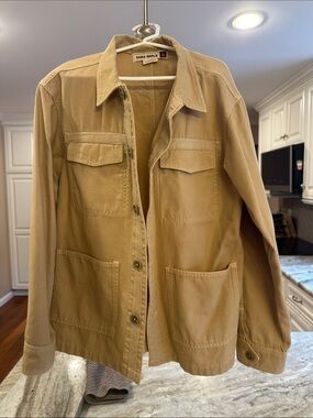 ZARA Kids Tan Utility Jacket with Patch Pockets